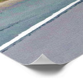 Poster kruisende motorrijder (Hoek)