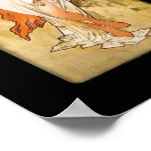 Poster  Kunst Alfons Mucha Panel Art Nieuwe (Hoek)