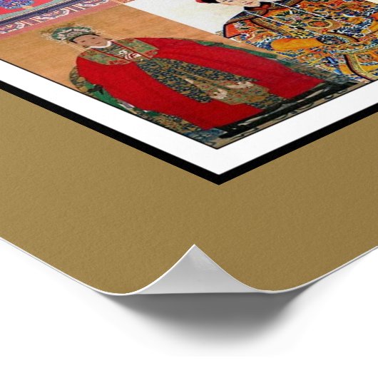 Poster  Kunst Chinees Onoplosbaarheidscollage (Hoek)