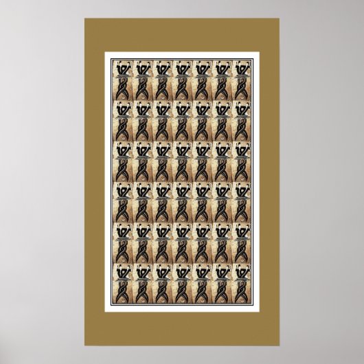 Poster kunst Chinese Nuva_fuxi (Voorkant)