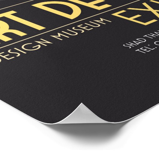 Poster - Kunst Deco Design Museum Exhibition (Hoek)