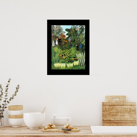 Poster  kunst Het Oerwoud (Keuken)