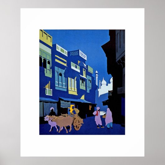 Poster  Kunst India (Voorkant)