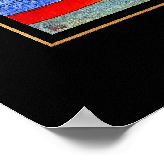 Poster  kunst Japanse dameskat (Hoek)