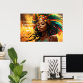 Poster Kunst Juneteenth (Thuiskantoor)