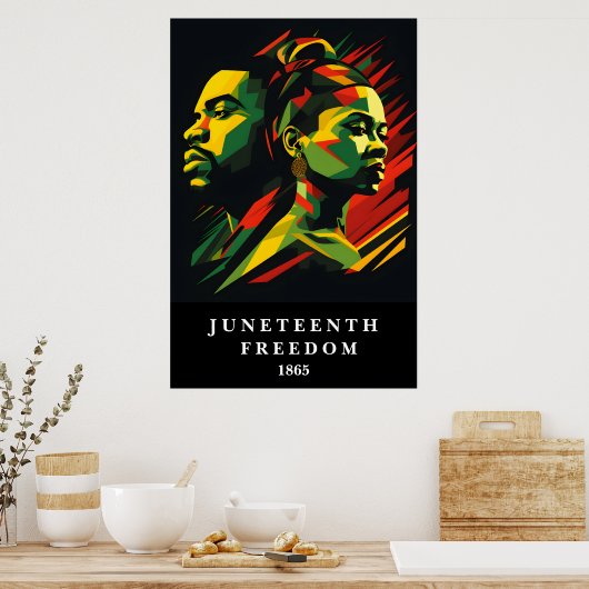 Poster Kunst Juneteenth (Keuken)