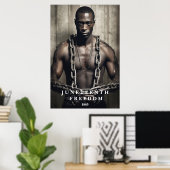 Poster Kunst Juneteenth (Thuiskantoor)