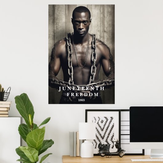 Poster Kunst Juneteenth (Thuiskantoor)