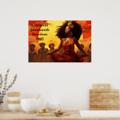 Poster Kunst Juneteenth (Keuken)