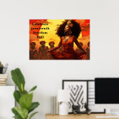 Poster Kunst Juneteenth (Thuiskantoor)