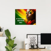 Poster Kunst Juneteenth (Thuiskantoor)