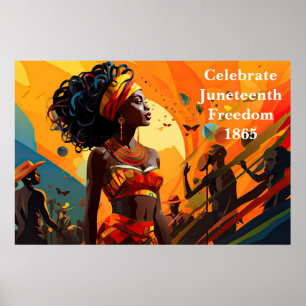 Poster Kunst Juneteenth