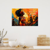 Poster Kunst Juneteenth (Keuken)