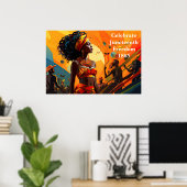 Poster Kunst Juneteenth (Thuiskantoor)