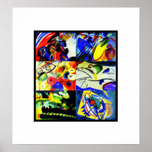 Poster  Kunst Kandinsky Collage