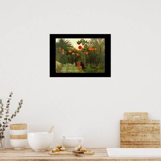 Poster  kunst loonexotique (Keuken)