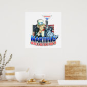 Poster, Kunst - Martinis Moeten Vrijgesteld Zijn v Poster (Keuken)