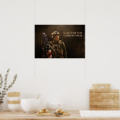 Poster Kunst Militair Soldaat (Keuken)