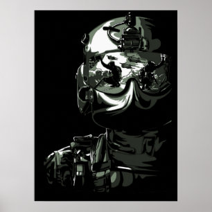 Poster Kunst Militair Soldaat