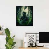 Poster Kunst Militair Soldaat (Thuiskantoor)