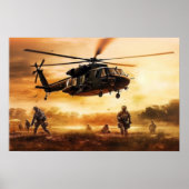 Poster Kunst Militaire Actie Scène (Voorkant)