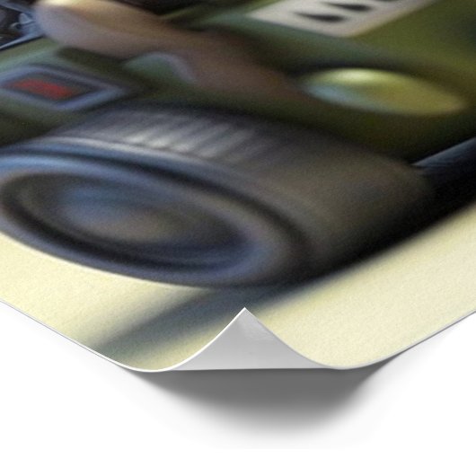 Poster Kunst Militaire Kat (Hoek)