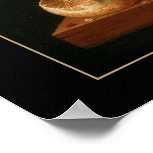 Poster  kunst Nog steeds levend fruit schilderen 2 (Hoek)