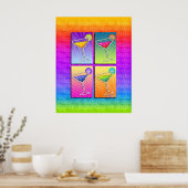 Poster, Kunst - Pop Art Margaritas Poster (Keuken)