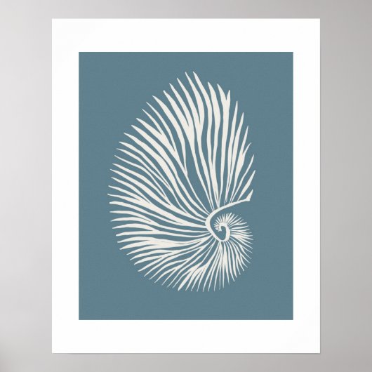 Poster Kunst Schelp (Voorkant)