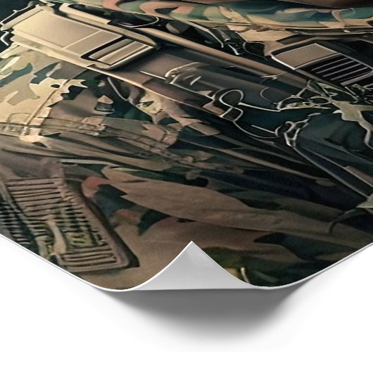 Poster Kunst Soldaat (Hoek)