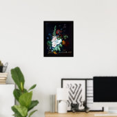 Poster kunst stilstaande levensbloemen (Thuiskantoor)