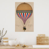 Poster  kunst van Le Tricolor hot air ballon (Keuken)