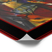 Poster  kunst Zoologische tuin August Macke (Hoek)