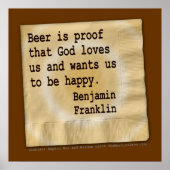 Poster , kunstbier is een bewijs (Voorkant)