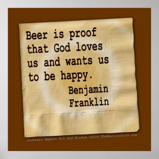 Poster , kunstbier is een bewijs (Voorkant)