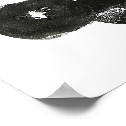 Poster Kunstdruck, Druck Vogel schwarz weiß (Hoek)