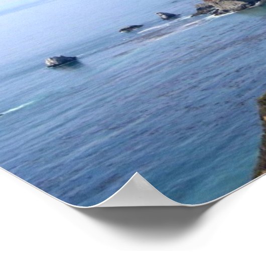 Poster - Kustlijn nabij Big Sur (Hoek)