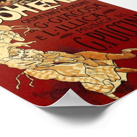 Poster La Boheme, Hohenstein (Hoek)