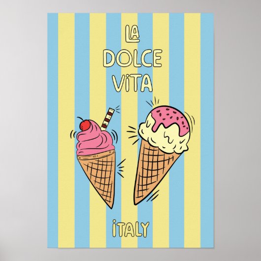 Poster La dolce vita  (Voorkant)