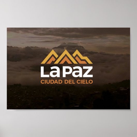 Poster  La Paz ciudad del cielo (Voorkant)