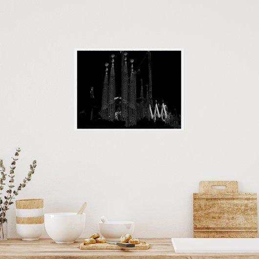 Poster La sagrada Familia (Keuken)