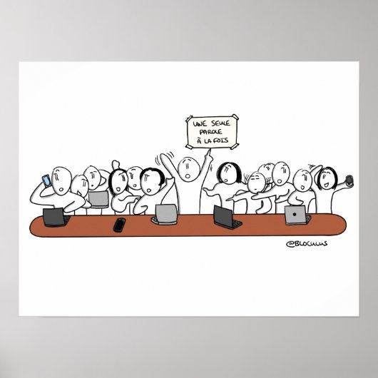 Poster "La scène en entreprise" (Voorkant)