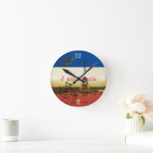 Poster La Tour Eiffel Ronde Klok (Huis)