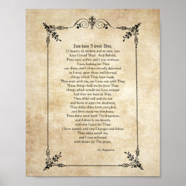 Poster - Laat heb ik U liefgehad - Sint-Augustinus