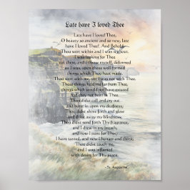 Poster Laat heb ik van je gehouden - Sint Augustin