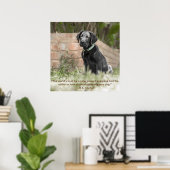 Poster Labrador Puppy met Inspirerend Citaat (Thuiskantoor)