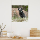 Poster Labrador Puppy met Inspirerend Citaat (Keuken)