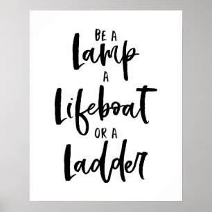 Poster Ladder Lamp Lifeboot Ladder