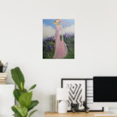 Poster LADY IN EEN MOADOW (Thuiskantoor)