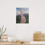 Poster LADY IN EEN MOADOW (Keuken)